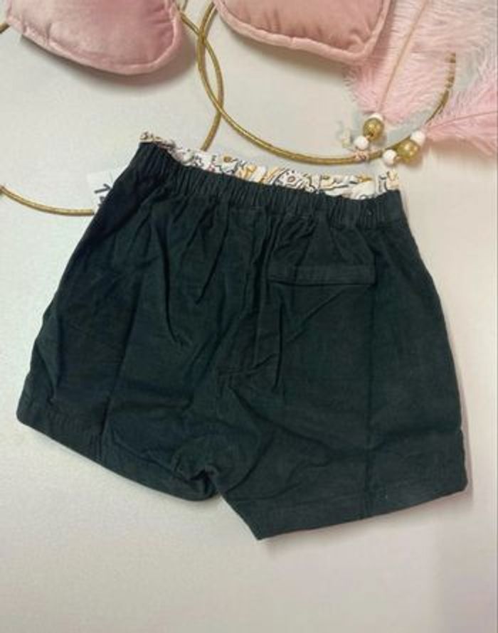 Short bébé fille - velours noir brodé - neuf - Dpam - photo numéro 5