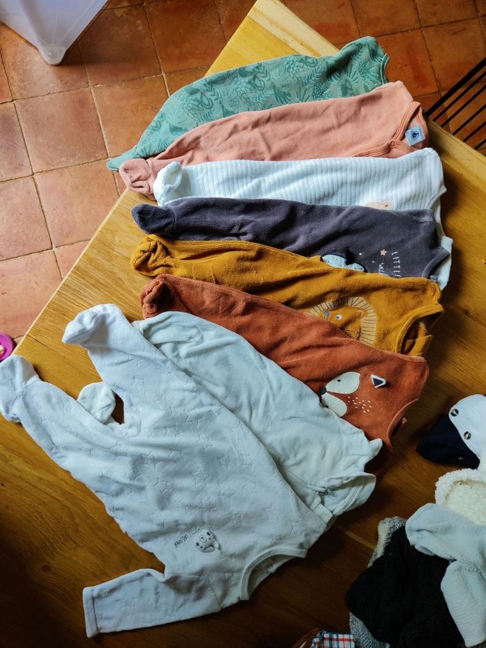 Lot de 8 pyjamas en 3 mois