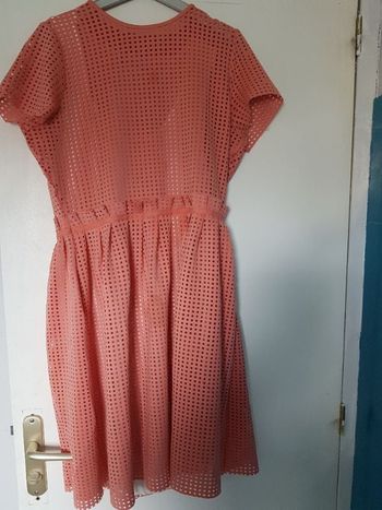 Robe découpe  laser rose  Mademoiselle  R