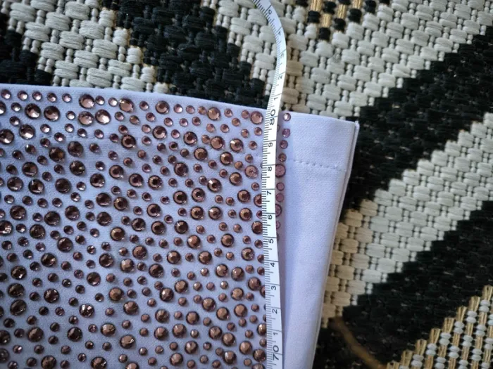 Ensemble setre en crêpe extensible orné de cristaux taille S neuf - photo numéro 7