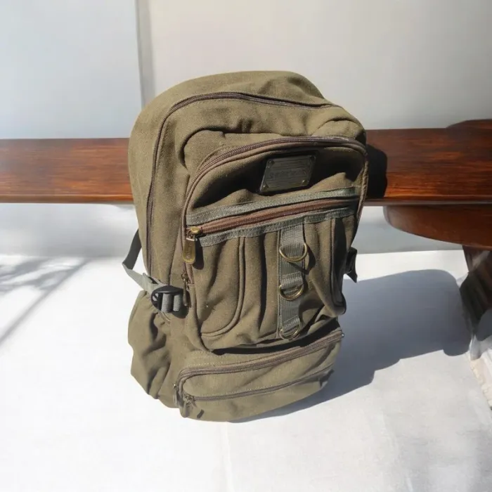 Sac à dos style militaire vert kaki neuf multifonction - photo numéro 2