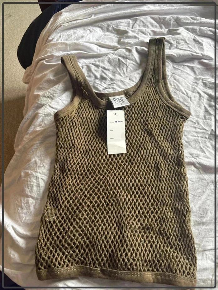 T shirt en maille transparent taille 38 neuf avec étiquette - photo numéro 2