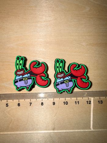 Lot 2 perles Krabs bob l’éponge 