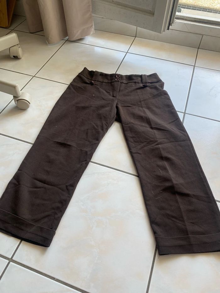 Pantacourt marron, taille S Offert