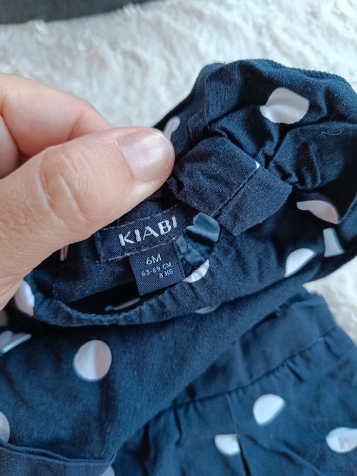 Robe été à pois manches courtes Fille 6 mois Kiabi - photo numéro 5