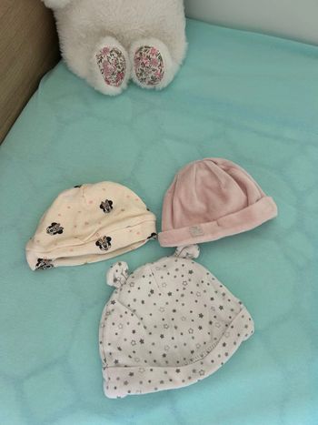 Lot bonnet naissance / 3 mois