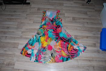 Robe courte trapèze imprimée multicolore femme morgan 42