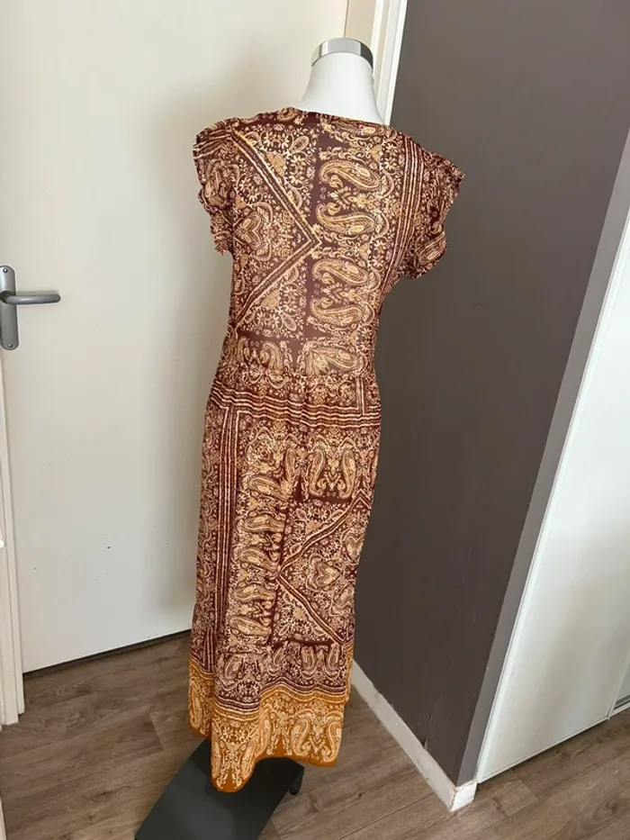 La fée maraboutée robe longue été imprimée cachemire femme, taille M - photo numéro 7