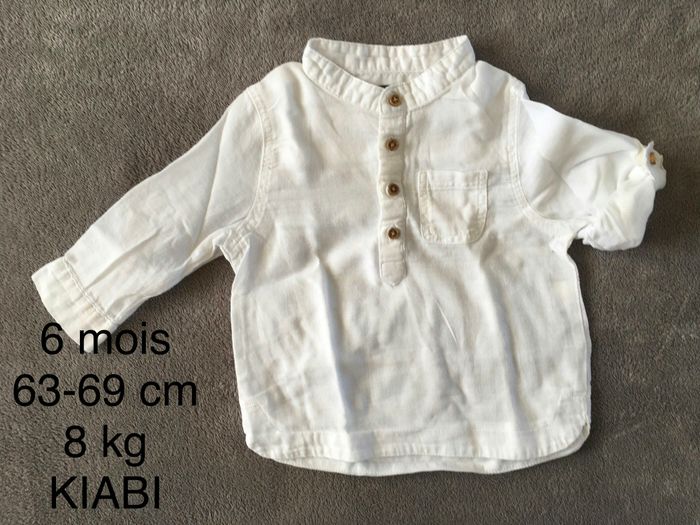 Chemise col tunisien 6 mois