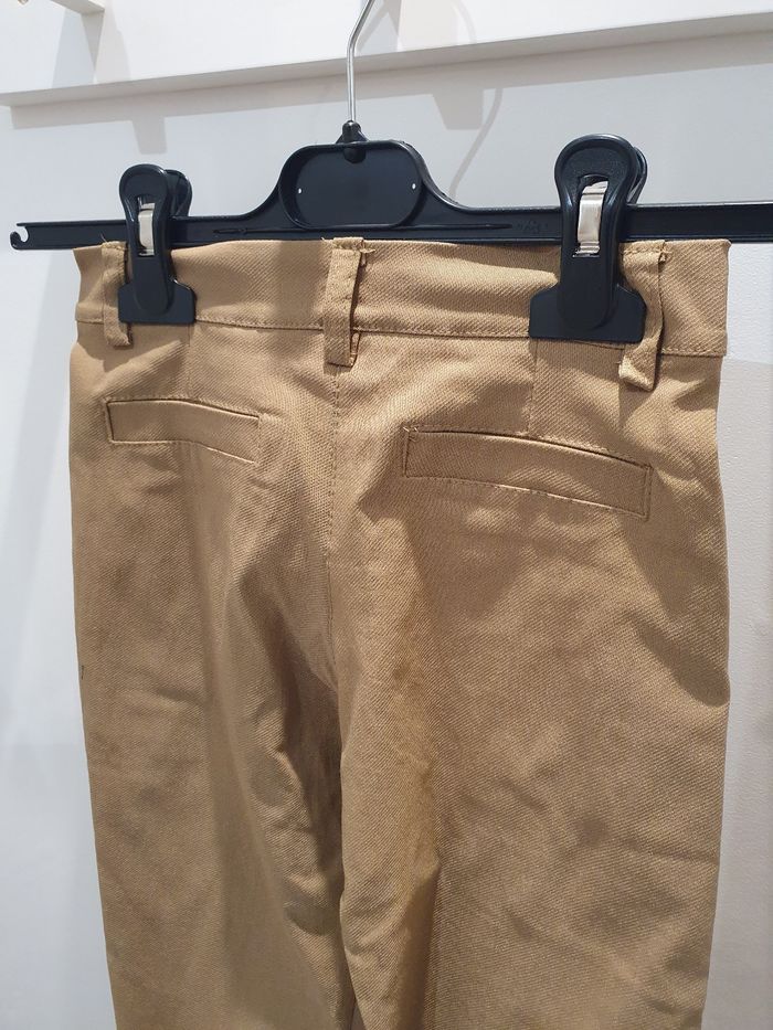 Pantalon Chino matière stretch camel Taille 10 ans - photo numéro 4