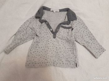 12 mois 1 an t-shirt ML polo Cadet Rousselle