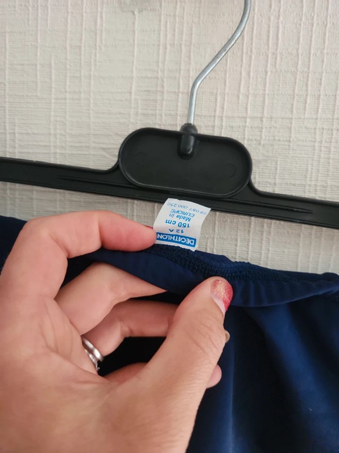 Maillot de bain Décathlon 12 ans bleu marine et turquoise - photo numéro 6