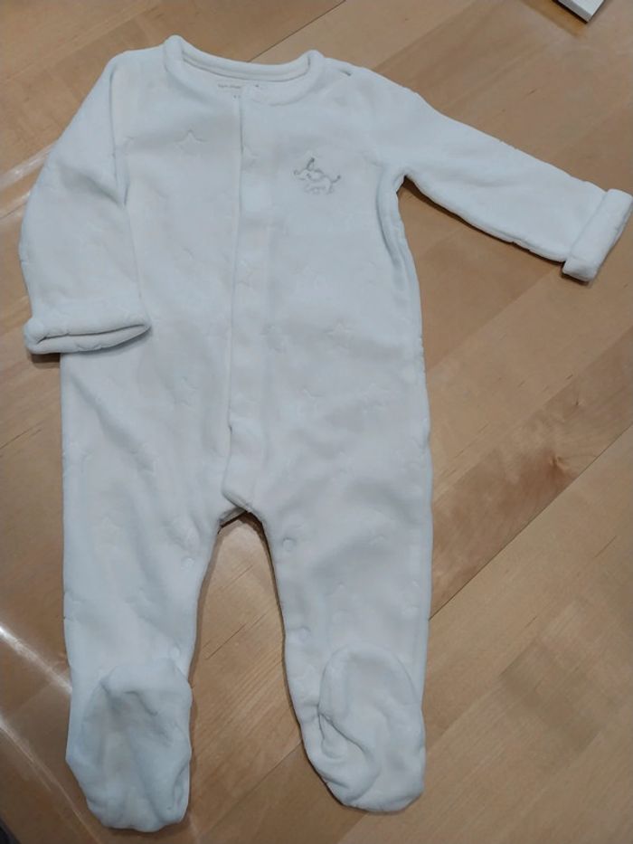 Pyjama bébé dors bien blanc 6 mois Sergent Major - photo numéro 3