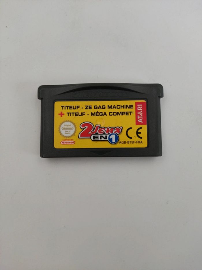 Game boy Advance GBA Nintendo titeuf 2 jeux en 1 mega compet ze gag machine - photo numéro 4