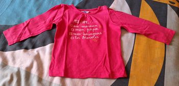 Tee-shirt manches longues Mots d'enfants 24 mois