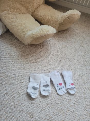 Chaussette j'aime maman