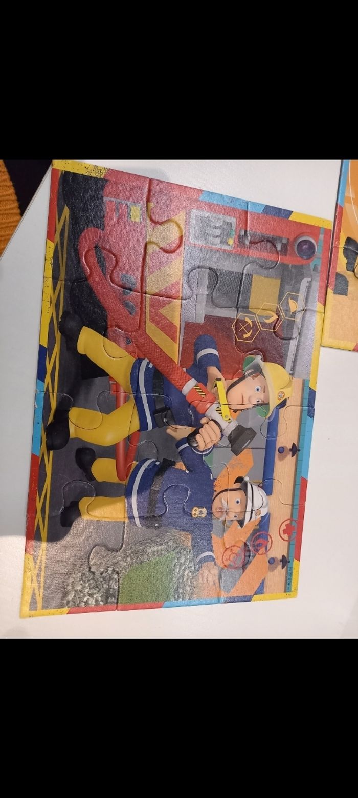 2 puzzles Sam le pompiers ravensburger - photo numéro 2