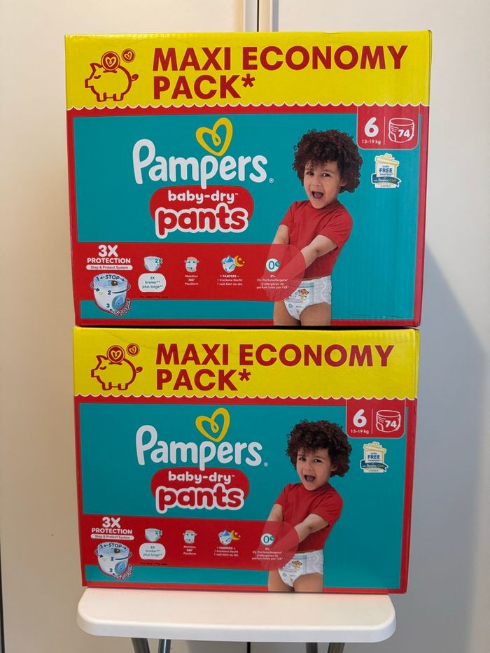 148 couches pampers pants taille 6