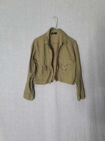 Veste courte style cargo kaki