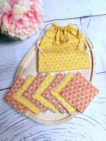 Pochon + 7 lingettes lavables