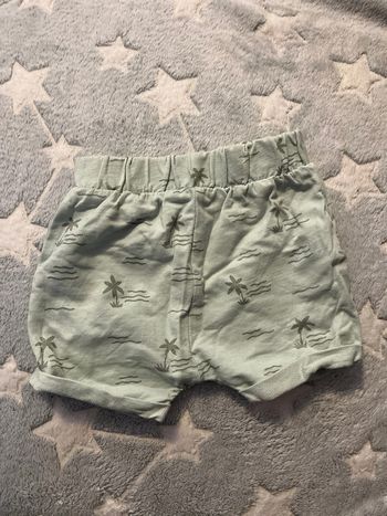Short motif palmier vert d’eau
