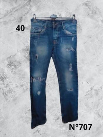 N°707 Jean bleu/destroyer T40. Kaporal.