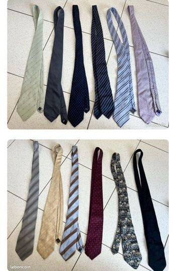 Lots 12 cravates toutes marques