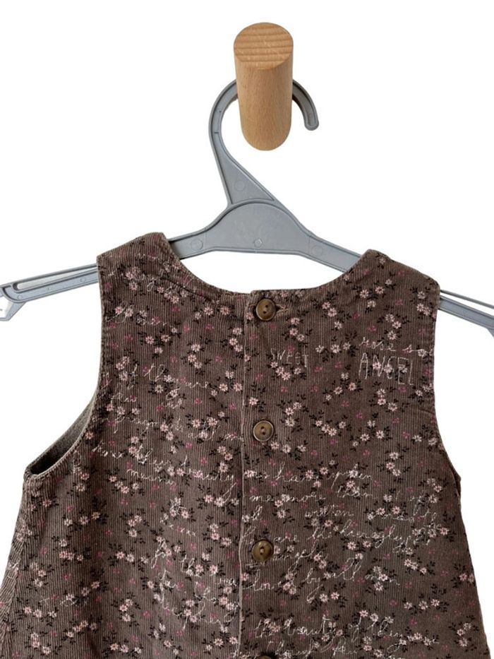 Robe d'hiver en velours côtelé marron - Grain de blé 18 mois - photo numéro 4
