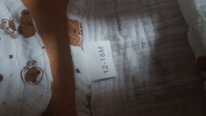 Ensemble été bébé garçon 12-18 mois blanc et marron - photo numéro 2