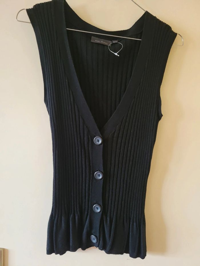 Boléro / gilet noir sans manche t 38/40 - photo numéro 9