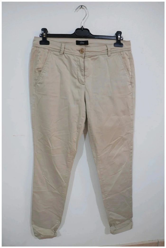 C43 pantalon beige S.Oliver 40