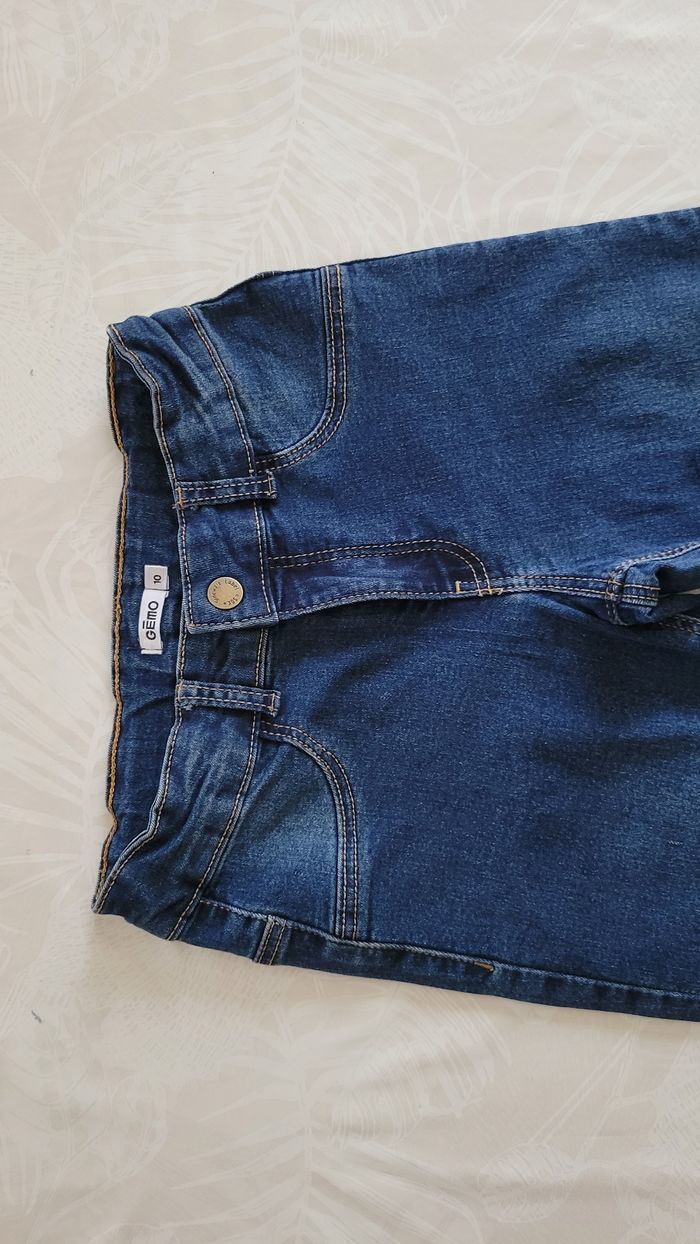 Lot de jean stretch ou tregging taille réglable 10 ans - photo numéro 3