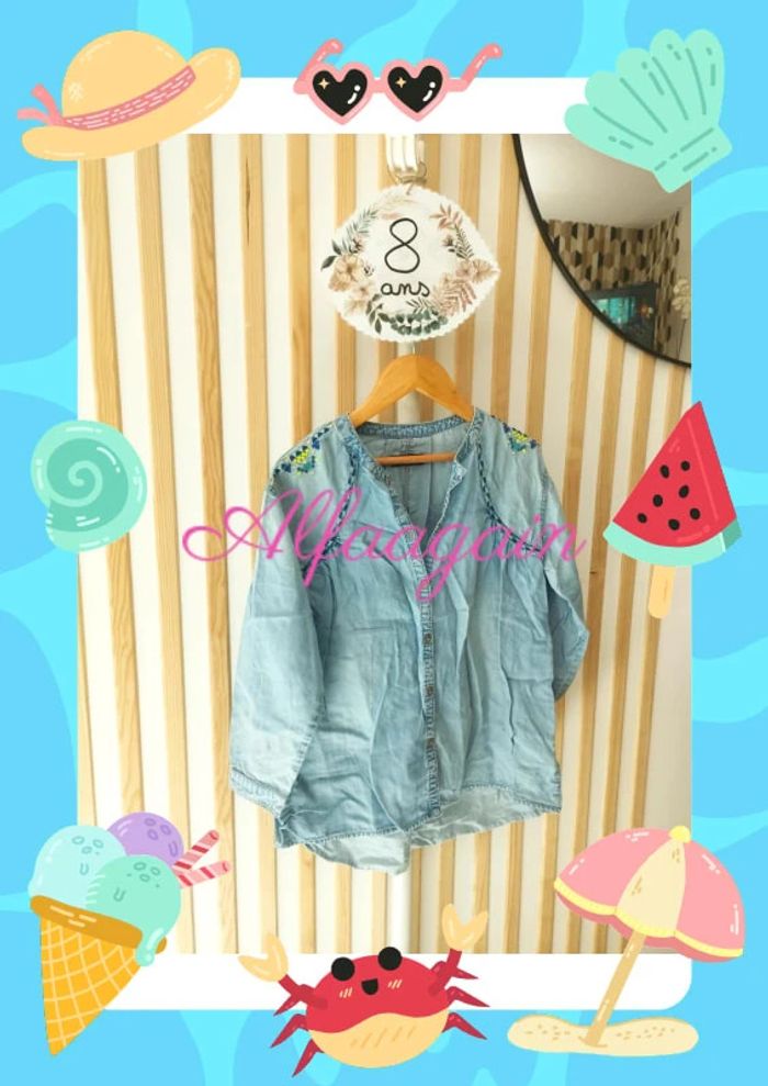 Chemise longue jean 8ans catimini jungle dream