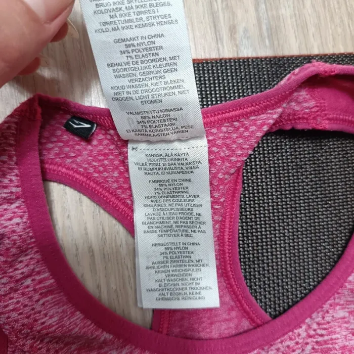 Brassière gymshark femme hauts rose xs - photo numéro 7