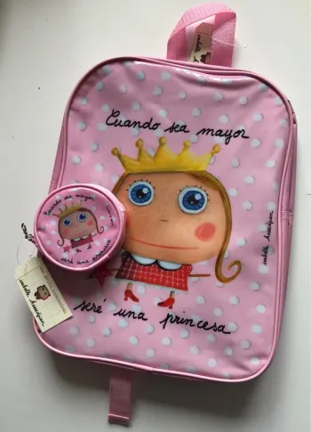 Lot sac à dos Princesse et porte monnaie Isabelle Kessedjan neuf