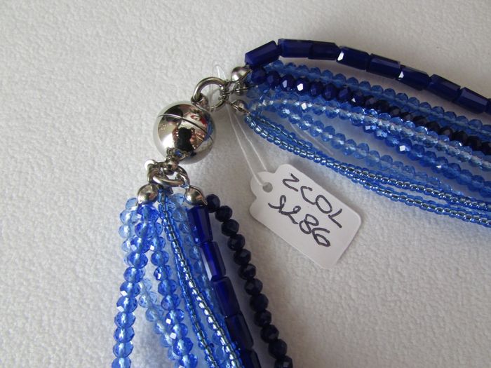 Collier magnétique rangs bleus Zabok - photo numéro 4