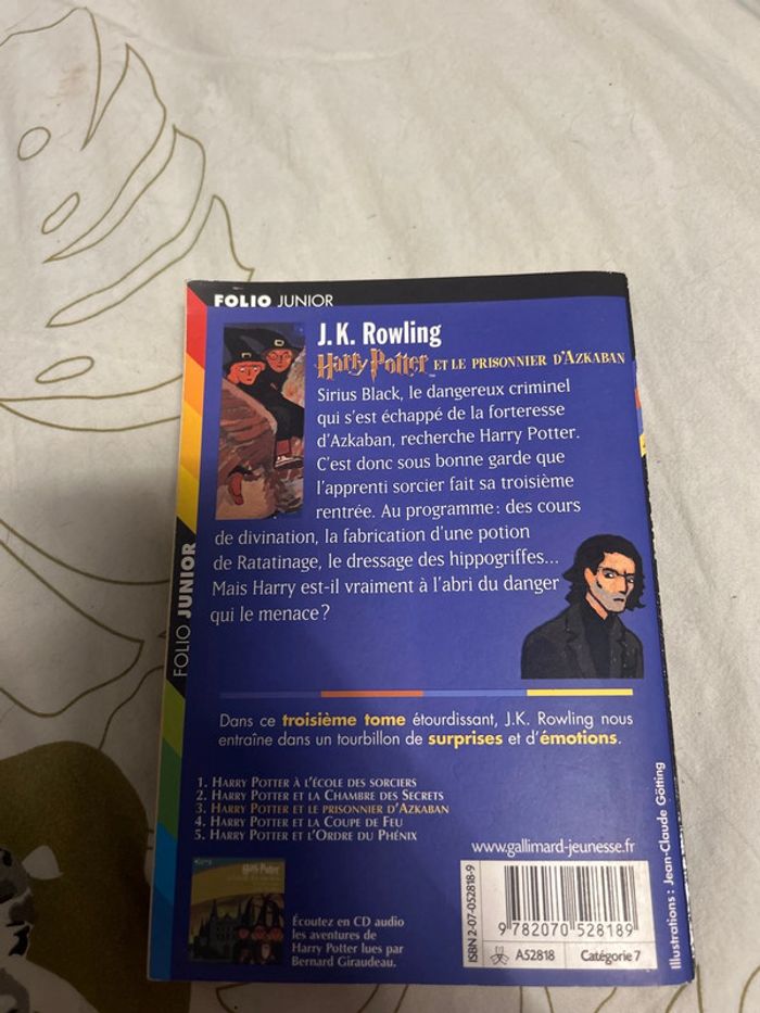 Livre Harry Potter et le prisonnier d’Azkaban - photo numéro 3