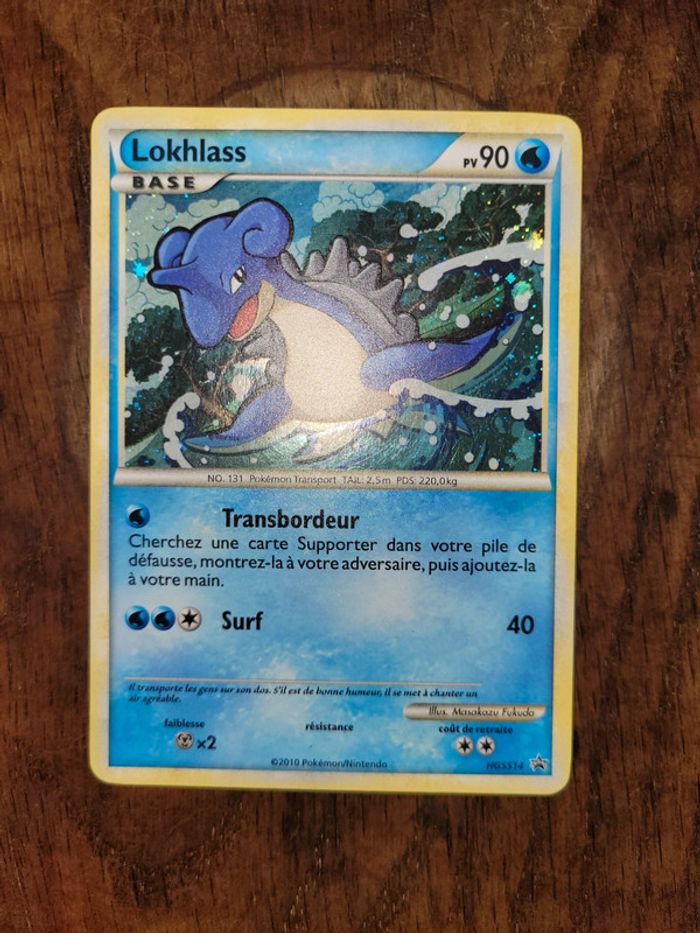 Vends carte pokemon lokhlass mgss14 promo - photo numéro 2