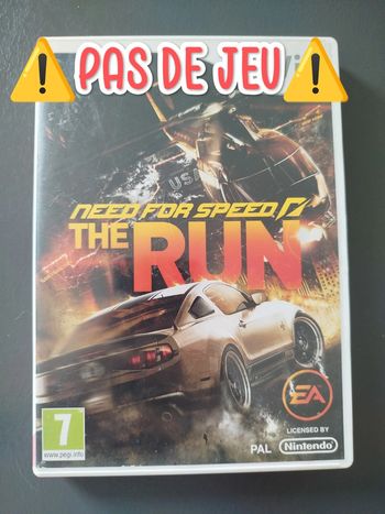 Boitier need for speed the run wii