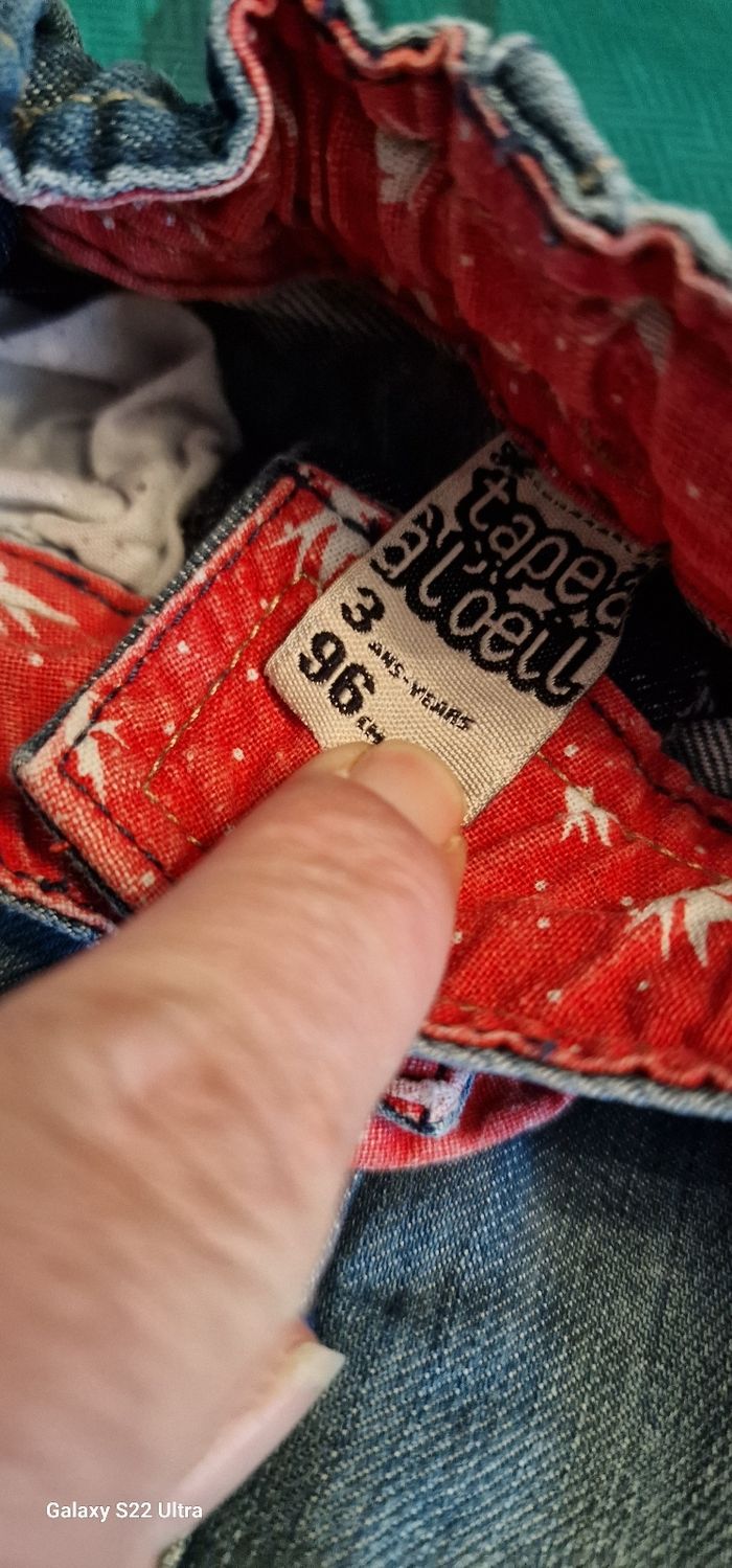 Jupe en jean's tape a l'œil - photo numéro 2