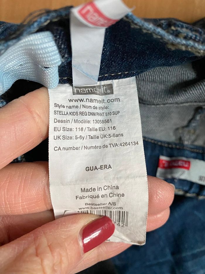 Jeans Stella Kids Reg dnm pant 510 Sup Name It Taille 116 - photo numéro 5