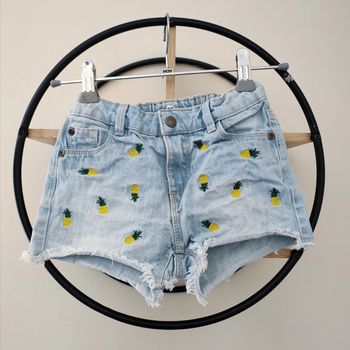 6 ans short en jean brodé Gémo 