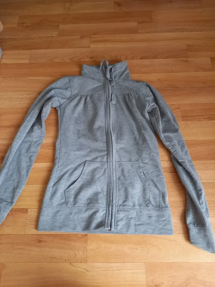 Veste zippée grise - photo numéro 3