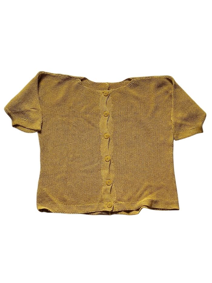 Cardigan jaune taille unique
