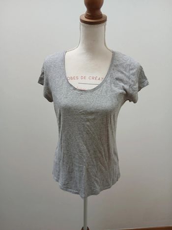 Tee-shirt basic gris kiabi taille L
