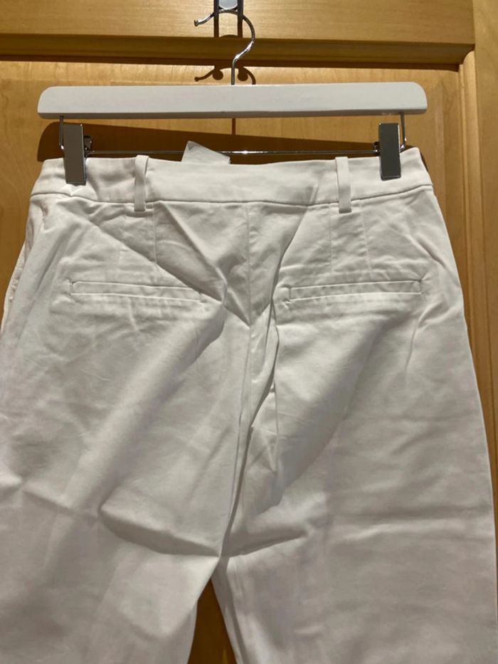 Pantalon habillé 7/8eme camaïeu blanc - photo numéro 4