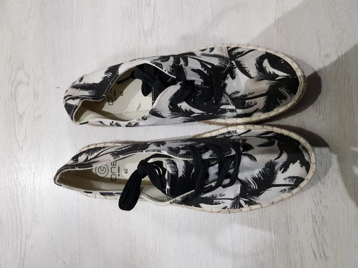 Chaussures en toile à plateforme
