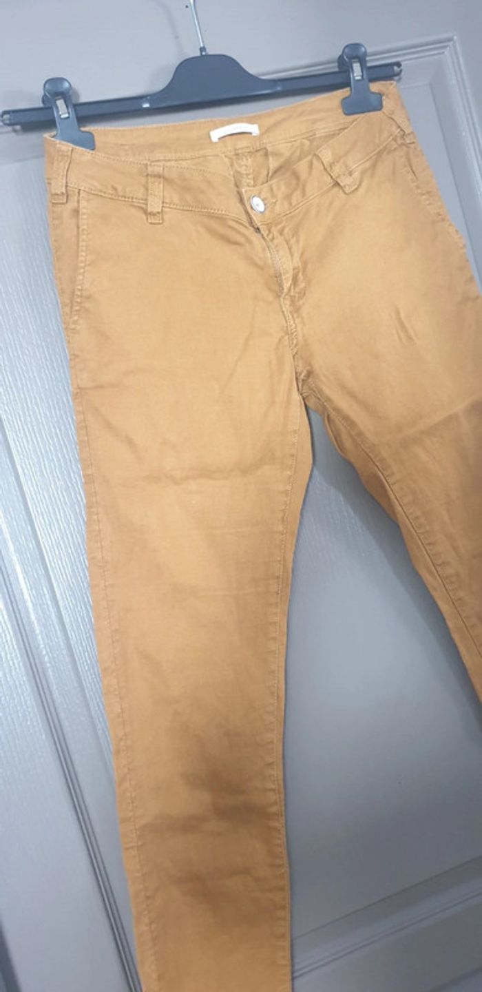 Pantalon été Promod moutarde - photo numéro 3