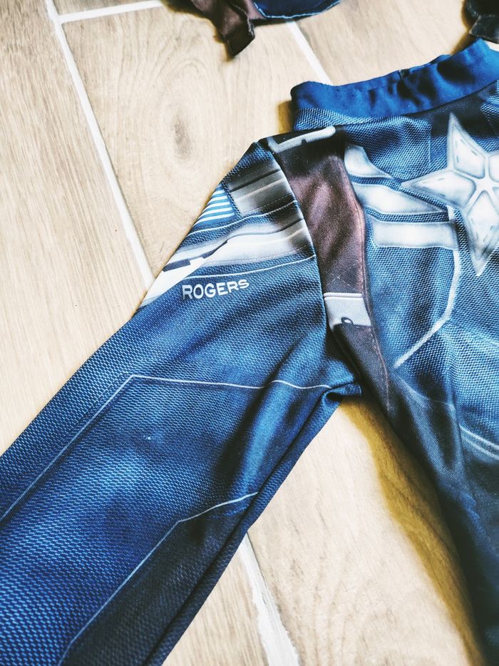 💫Déguisement /costume avec cagoule Captain America Marvel Avengers pour enfant - photo numéro 3