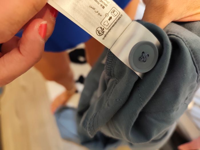 Pantalon souple cache cache 36 bleu clair - photo numéro 4